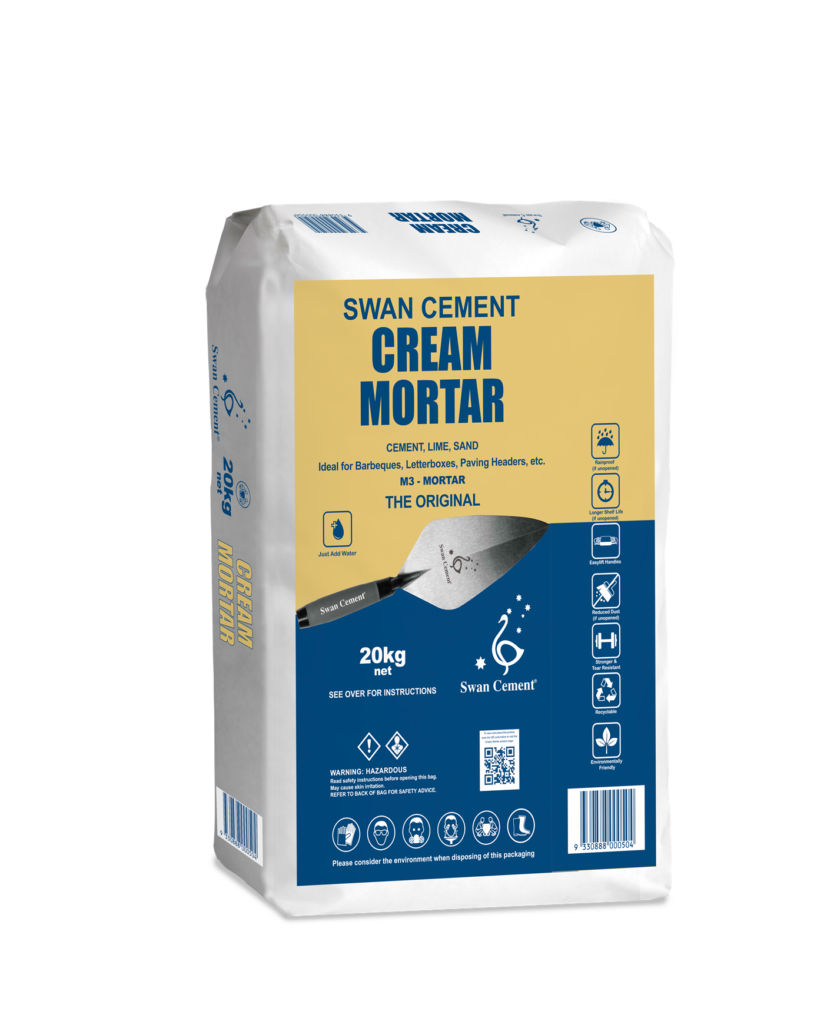 Swan Cream Mortar 20kg (Premixed) – MGS & Hire